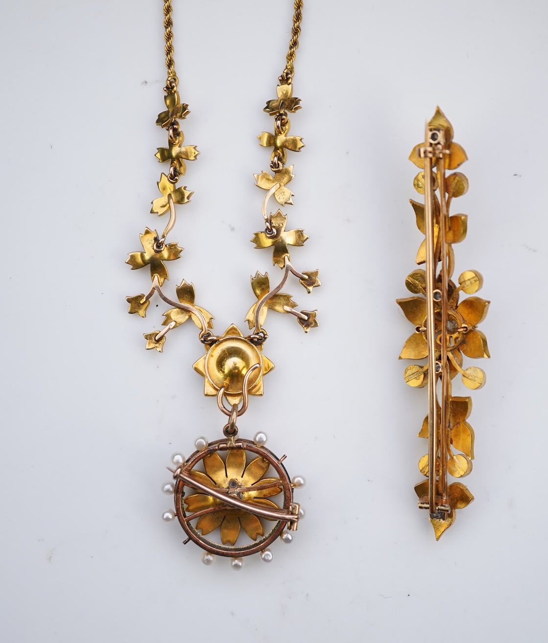 A collection of Edwardian seed pearl jewels, early 20th century